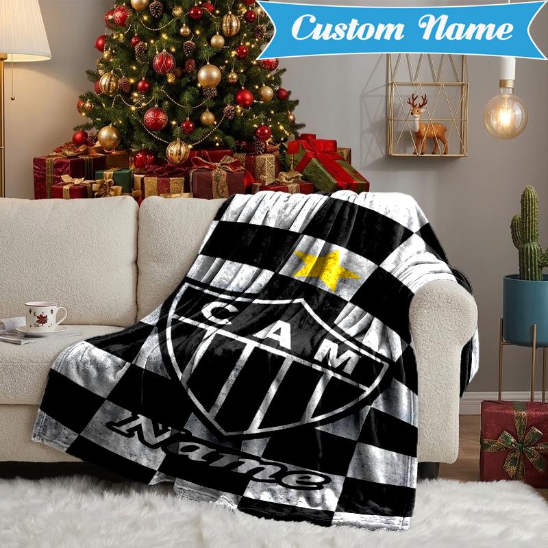 Custom Name Cam Team Spirit Blanket Lightweight Ideal Bedding Blanket Perfect for Travel, Camping, Living Rooms, Sofas, Christmas Gift