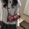 Vintage Y2k Rivet Belt Design Women Pu Shoulder Bags Solid Color Ladies Crossbody Bag Casual Female Hobos Handbags Purse
