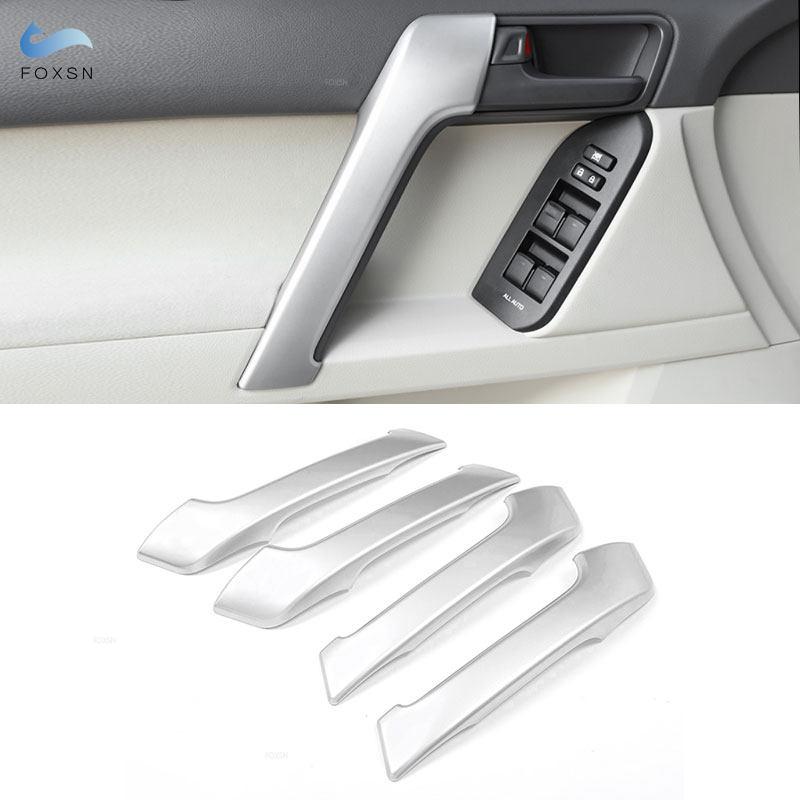 For Toyota Land Cruiser Prado FJ150 150 2010-2018  Car ABS Chrome Inner Door Armrest Handle Cover Inner Door Bowl Pull Trim
