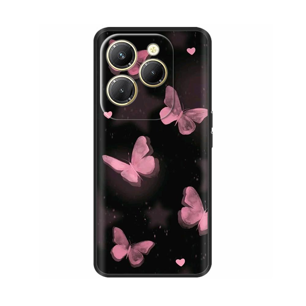 Für Infinix Hot 40 Pro Hülle Stoßfestes Silikon Weiche Handyhülle Rückseite für Infinix Hot 40 Pro Hot40 40i Hot40i Hüllen Fundas