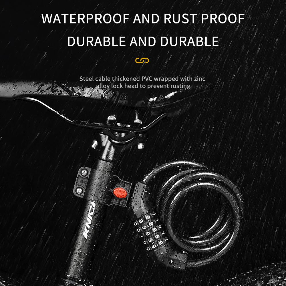 Bike Cable Lock MTB Road Bike Anti-theft Safety Password Bicycle Locks for Scooter Motorcycle Bike Accessories
