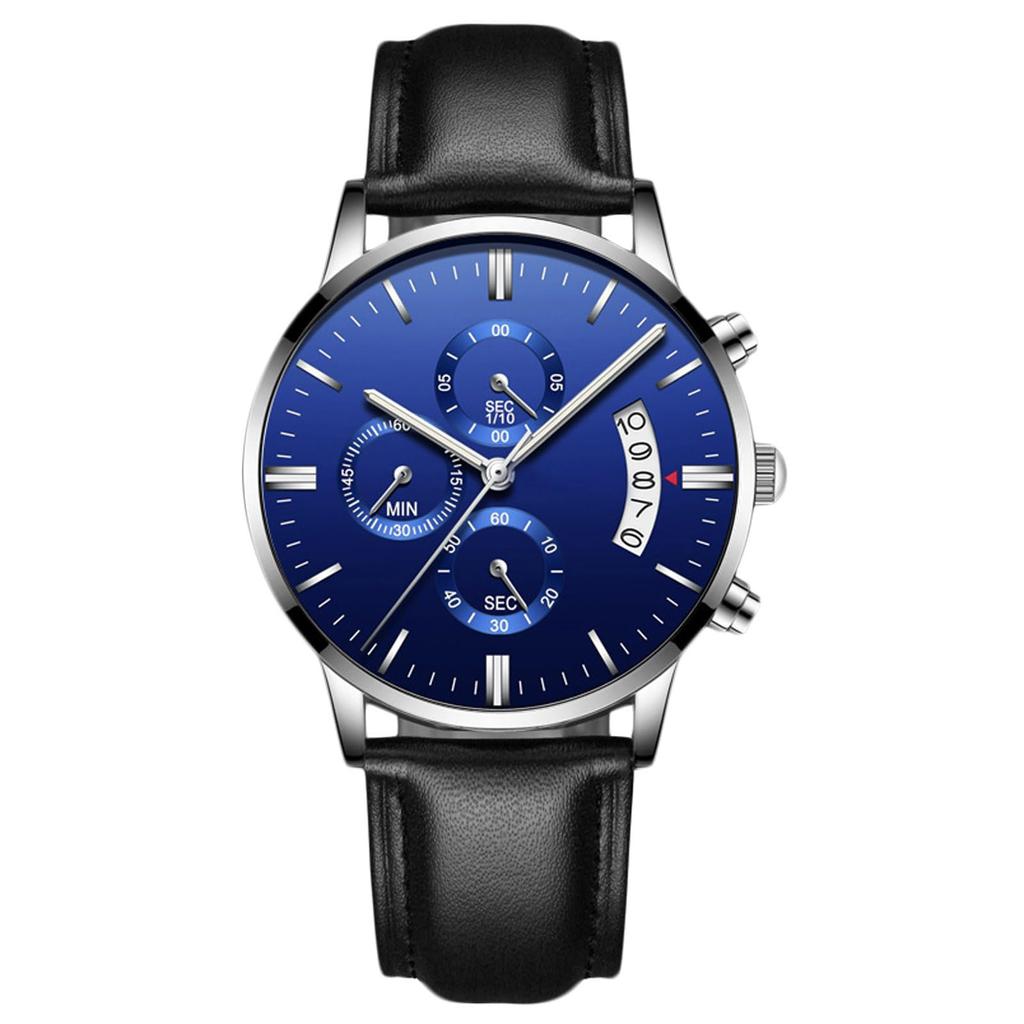 RORIOS Quartz Watch with Date Luminous Christmas Black White C Men's Display, Hands, Lightweight, Multifunctional, Waterproof, Stylish, Popular,