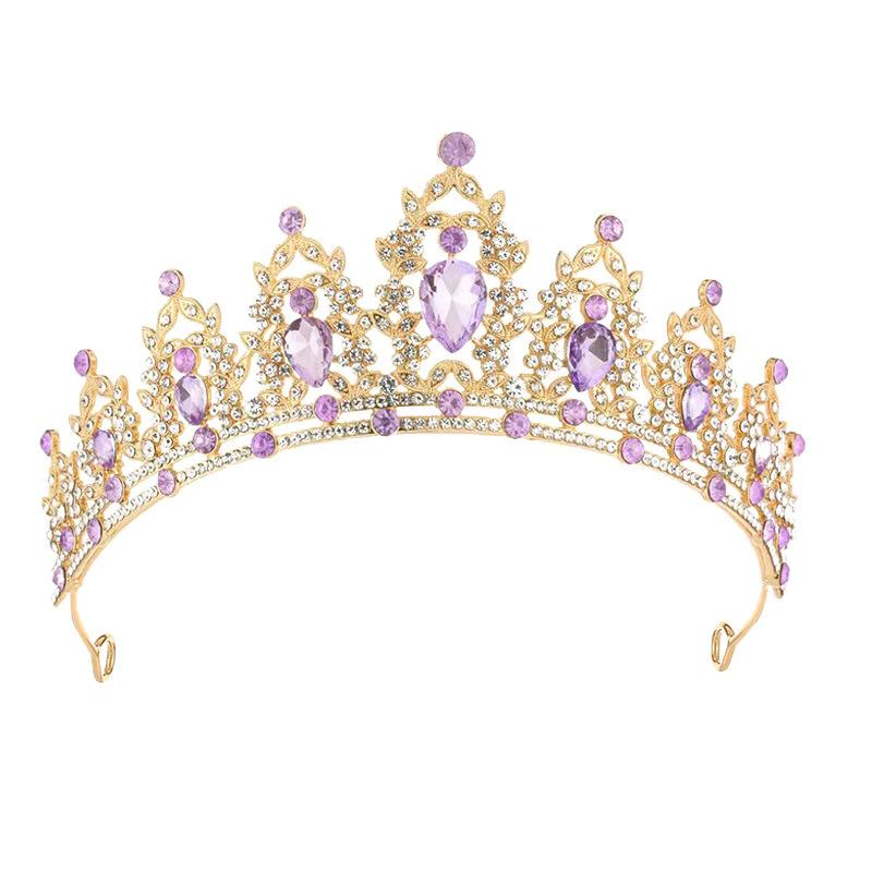 A Versatile New Bride Crown Headwear Hair Band Crown for Birthday Parties Wedding Banquets and Crown Gifts