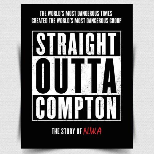 METAL SIGN WALL PLAQUE Straight Outta Compton Movie Film poster man cave cinemaAluminum 20x30cm(7.8x11.8inch)