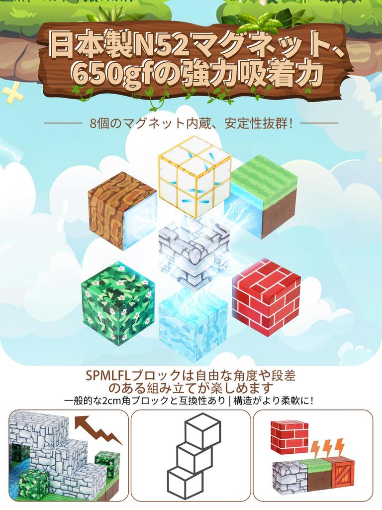 Magnetic Blocks Forest House Theme Pixel Art Style Building Blocks Set Magnetic Puzzle Magnetic Toy Educational Toy for Elementary School Students