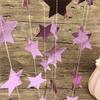 Elegant Star Garlands Decoration Glitters Paper Streame Festival Ornament for Birthday Party Supplies Daily Casual Use