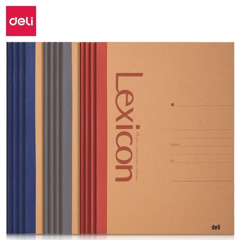 deli A5 Kraft Paper Soft Cover Notebook