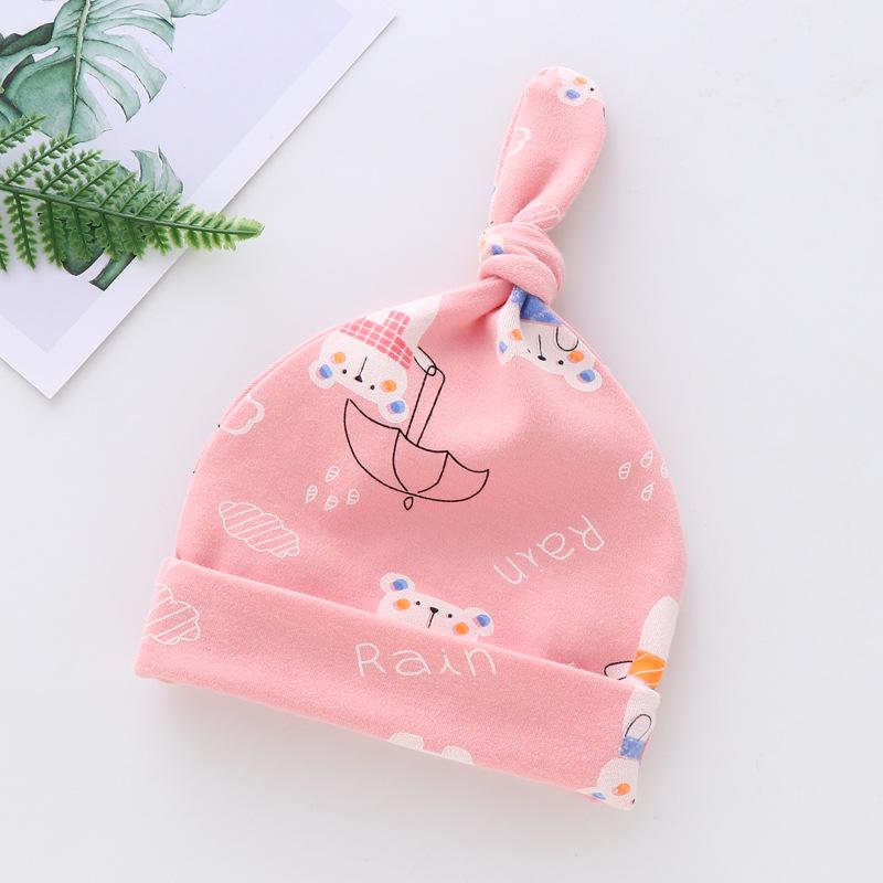 

Мягкие хлопковые детские шапочки для новорожденных, мальчиков и девочек, 0-6 месяцев - Теплый, всесезонный стиль 3-9 months, 35-44 cm head circumference