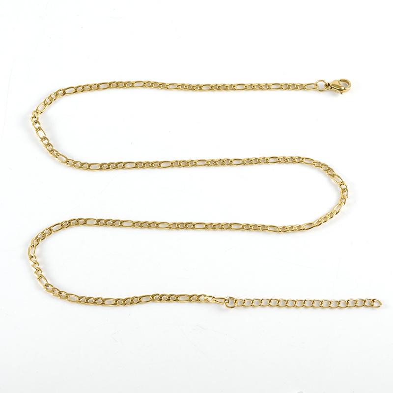New Stainless Steel Titanium Steel NK3:1 Chain Chain American Vintage Hip Hop Cuban Punk Necklace