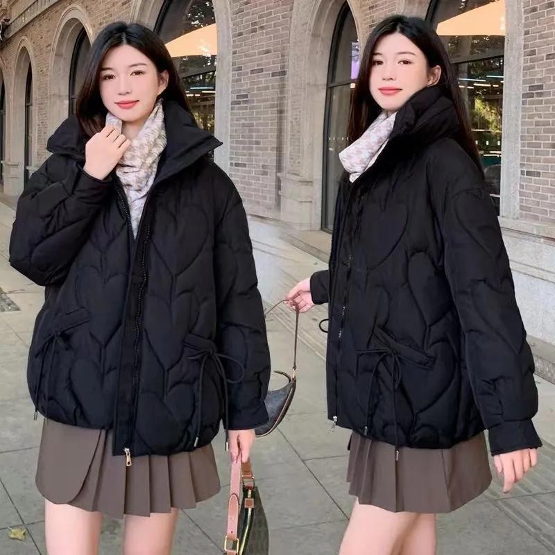 2026 New Down Cotton-Padded Jacket Women's Winter Short Outcoat Korean Parkas Thick Fashion Warm Cotton Padded Coat Ladies Tops