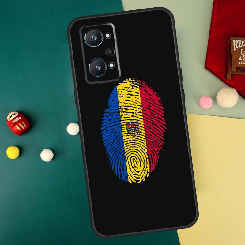 Moldova Flag For Realme 10 11 12 13 14 Pro Plus C67 C65 C63 C61 C55 C53 C51 C35 C71 C75 GT7 15 Pro Case