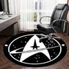1pc Space Exploration Symbol Round carpet, Made of Polyester,Perfect for Decorating Office Chairs, Living Rooms, A Vibrant Decorative Rug