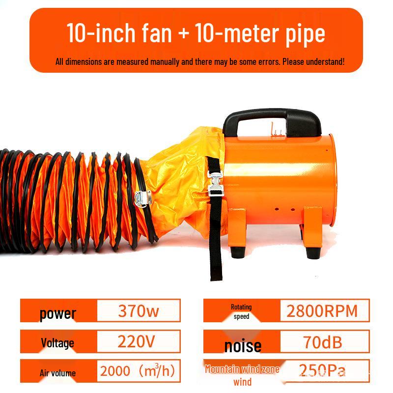 220V Portable Axial Exhaust Fan for Tunnel & Marine Ventilation
