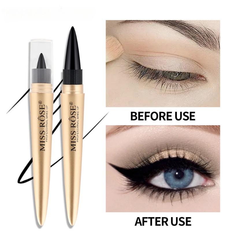 Cool Black Intense Eyeliner Color Eyeliner Waterproof Long-Lasting Makeup Holding Non-Smudge Eyeliner Pencil
