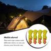 4 Pcs Tent Rope Hiking Wire Camping Supplies Firm Structure Multifunctional Windproof Outdoor Lanyard Reflective Safety