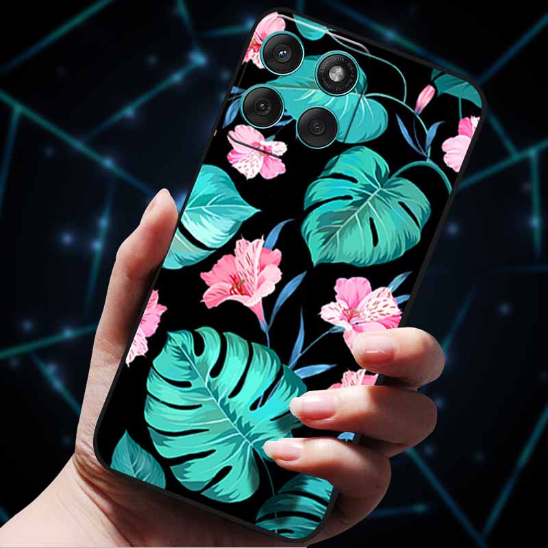 For Motorola Edge 60 Fusion Case 60Stylus 3D Flowers Emboss Phone Cases for Moto Edge 60 PRO Stylus Back Soft Silicone Bumper