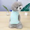 Dog Vest Stripe Design Two-legged Dog Cloth Sleeveless Soft Vest for Pet