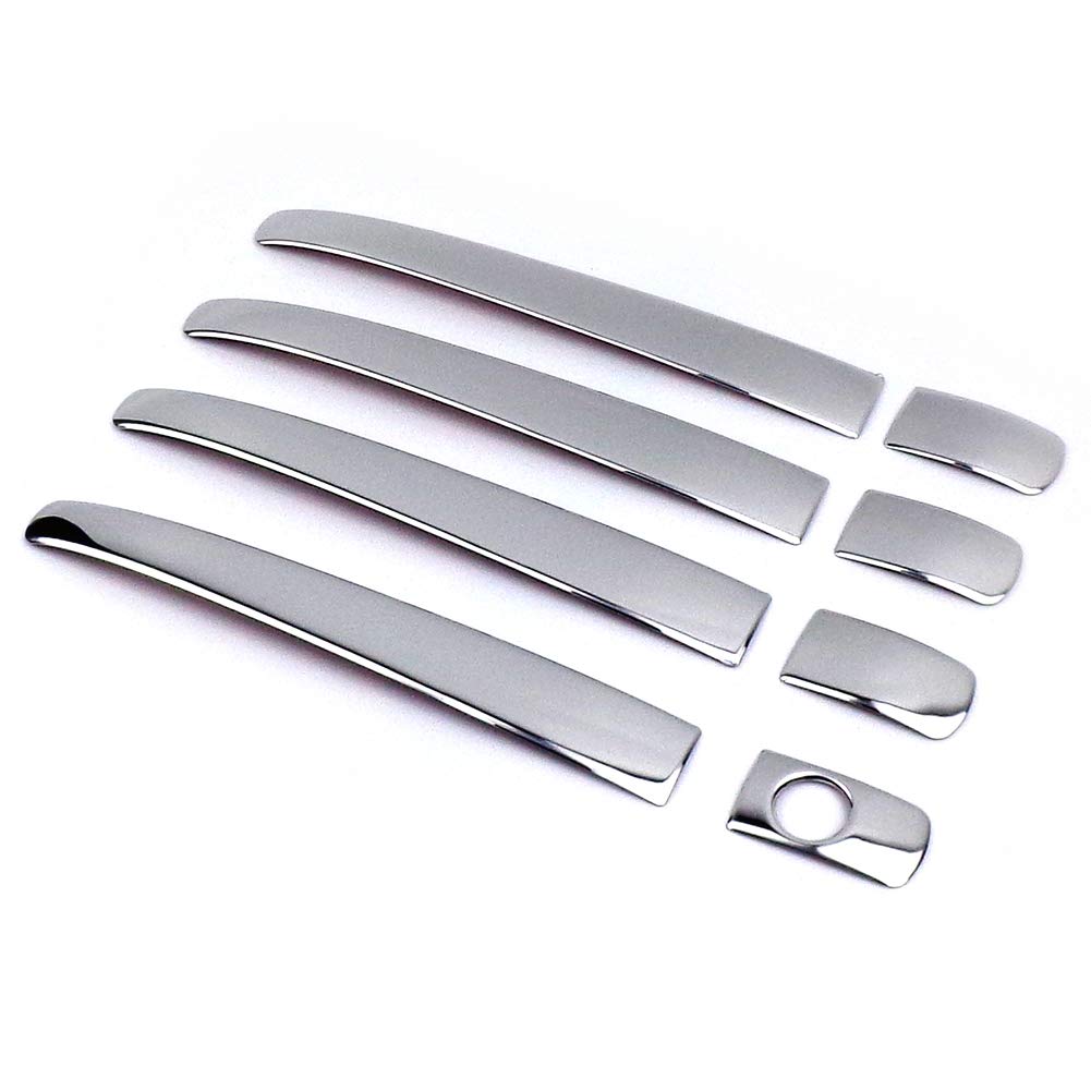 YAOFAO Door Handle Covers for Prius 30 Prius 40 Prius Alpha Wish 20 and Mark These Plated Door Handle Covers Are Compatible with Smart Keys and Come