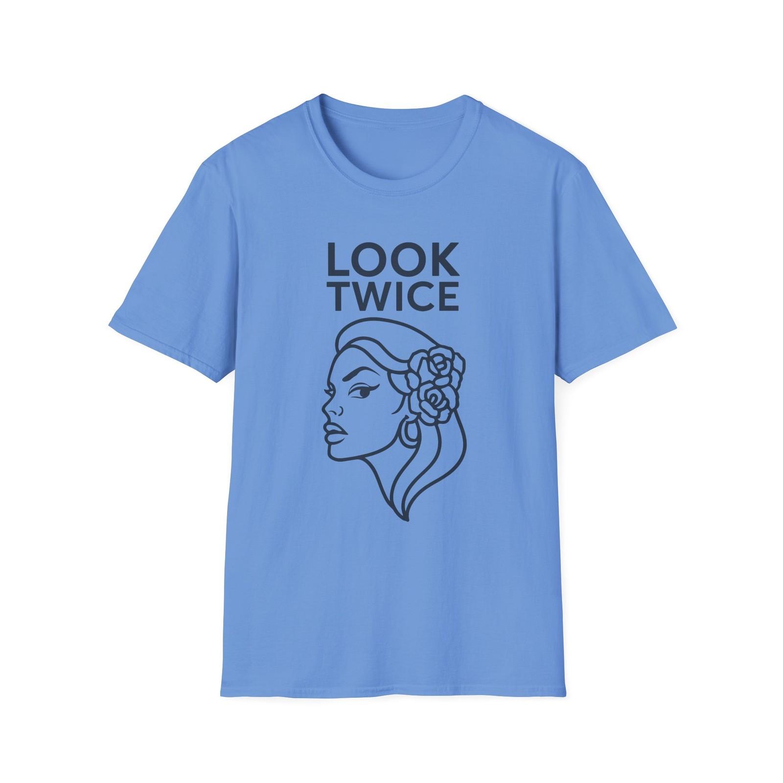 Unisex Softstyle Look Twice Latina T-Shirt Mens Womens Tees Top: Streetwear, East LA Style, Lowrider XL