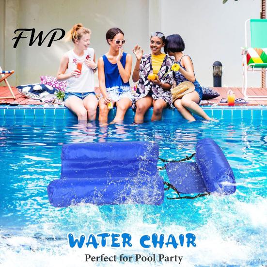 Outdoor Inflatable Lounger Pool Float Chair, Adult Heavy Duty Floats , Floating Water Sitting And Lying Lounge Chairs, Blow Up Floaties for Summer Fun