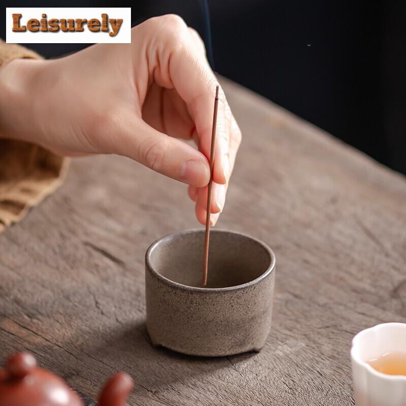 Zen Maple Leaf Line Incense Burner Household Small Aromatherapy Furnace Indoor Insert Incense Seat Holder Tea Ceremony Ornaments