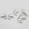 10Pcs Highly Strength Fishings Trebles Hook Brabed  Sharply Sea Fishings Hook Round Bend Trebles Bass Three Hook