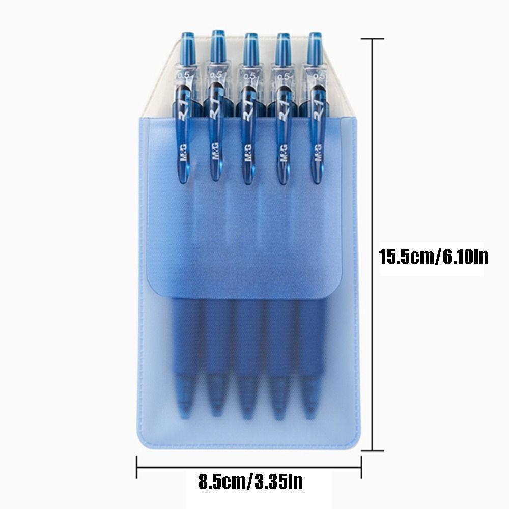 10Pcs/set Ink-Resistant PVC Pencil Case Leak-Proof Pen Insert Pouch Nurse Pen Pocket Doctor