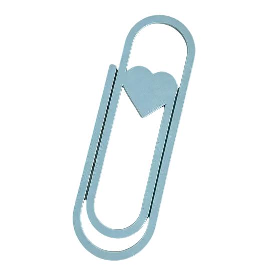 Heart-Shaped Oversized Paper Clip Bookmark PLA Page Marker Romantic Gift for Book Lovers Unique Reading Accessory for Journals Planners