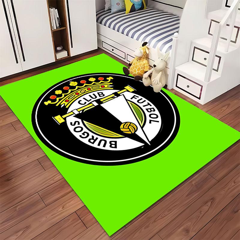 Burgos Club Futbol Logo Carpet suitable as a non-slip mat for the living room or bedroom sofa