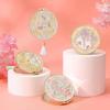 Chinese Style Craft Metal Makeup Mirror With Tassel Folding Portable Cosmetic Mirror Creative Exquisite Handheld Mirror Student