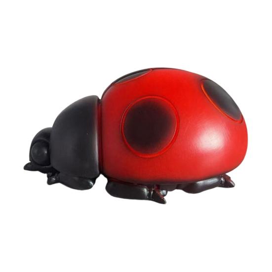Glowing Ladybug Night Light, Resin Bedside Lamp for Kids, Cute Insect Shaped Table Decor for Bedroom, Funny Small Lamp Gift