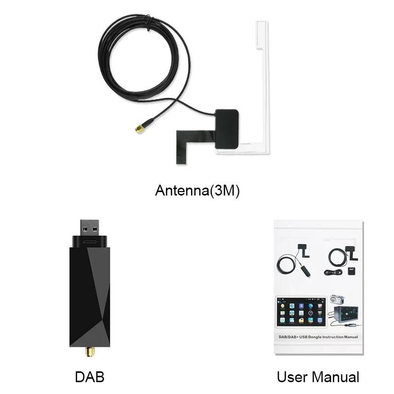 DAB/DAB + Antenna with USB Adapter for Europe Android Car Radio GPS Stereo Receiver Player Car DAB Box Digital Broadcast Radio