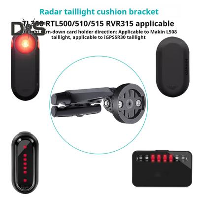 Bike Tail Light Bracket Lightweight Design for Garmin Comfortable Riding Easy Install Bike Tail Light Mount Bracket for Gopro