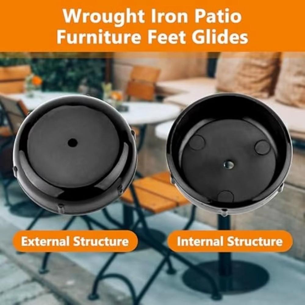 16/20/32PCS Plastic Chair Leg Caps Round Shape Outdoor Chair Glides  Patio Chairs