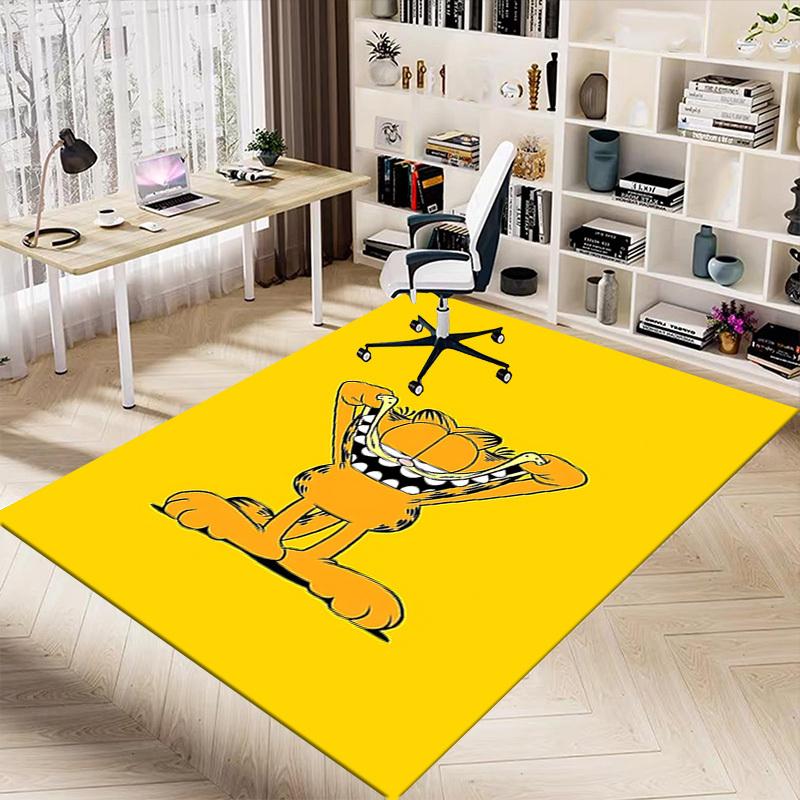 1ks Koberec Garfield Protiskluzová polyesterová podložka na podlahu do kanceláře. Ložnice