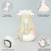 Sheep Ear Headband and Sheep Tail Set Halloween Sheep Costume Accessories for Kid Adult Halloween Christmas Cosplay