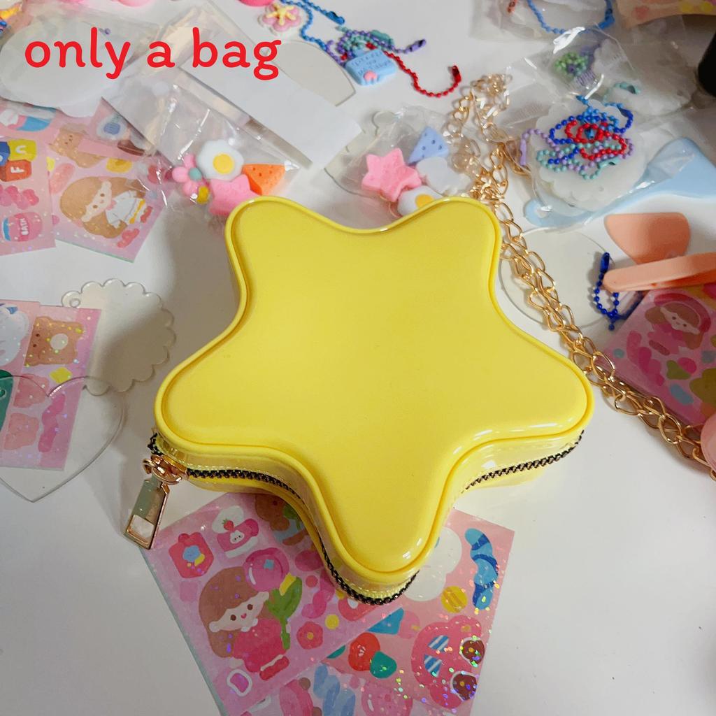 Star Appearance Heartshaped Pvc Cute Jelly Crossbody Bag For Casual Travel