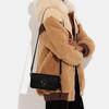 Coach Studio 20 Baguette Solid Color C Logo Push Button Flap Closure Leather Handbag Women Handbags Black CE331-V5BLK