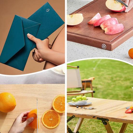 1/2/3/4/5Pcs Portable Fruit Cutter with Sheath Stainless Steel Blades Easy To Clean Vegetables Cutter Ergonomic Handle Multi-Purpose Cutter