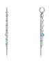 Boucles d'oreilles - Viceroy - Kiss 15132E01000 - Acier - Pendentifs en émail vert - Zircon cubique bleu
