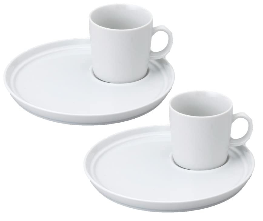 Cat s Pottery Outlet CAFE Lunch Plate Pair Set (Plate & Mug) Made in Japan, Mino Ware