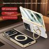 For Motorola Razr Fold Case Luxury PU Leather Ring Stand Magnetic Wireless Charging Protect Back Cover For Moto Razr Fold Shell