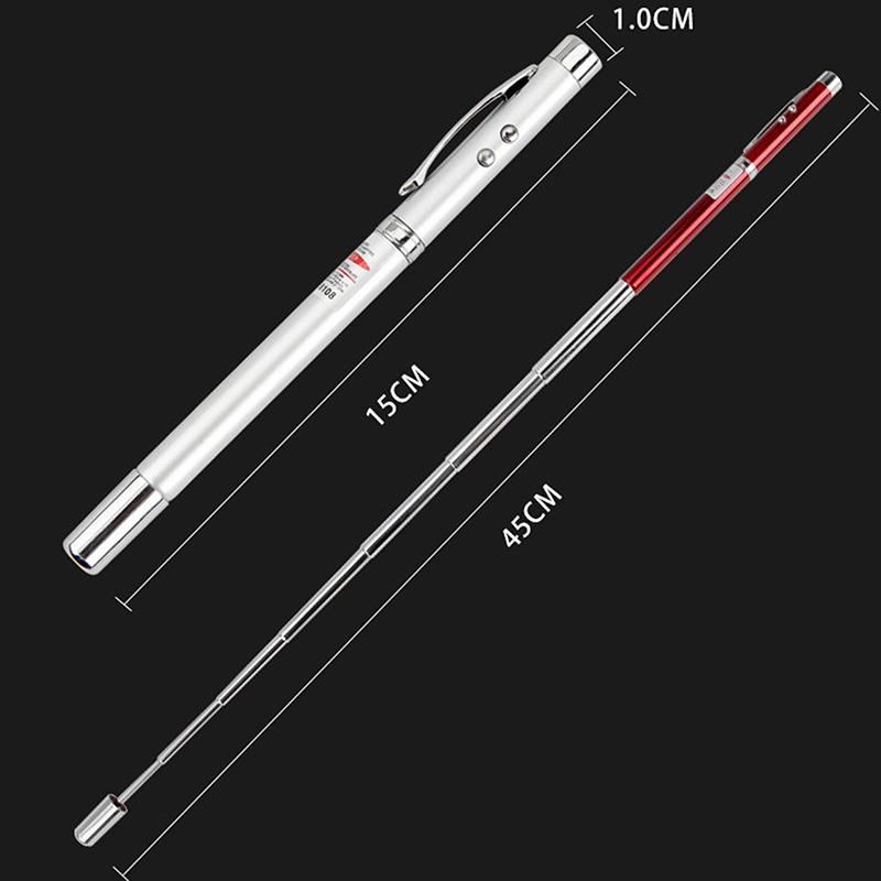 Luce LED Multifunzionale 5 in 1 Funzione Magnete Puntatore Capacitivo Penna Laser
