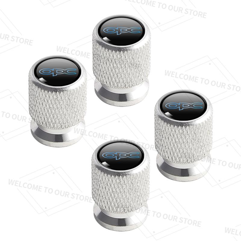 4pcs/1set For Opel OPC LINE Logo Mokka Antara Insignia VXR GSI GS GTC Car Valve Caps Wheel Tires Air Tyre Stem Protective Cover