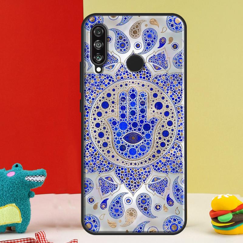 Hamsa Hand of Fatima For Huawei P30 Pro P60 P50 P20 P40 P Smart Nova 9 5T Honor Magic 5 Lite X8 X9 a 50 70 Case