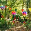 Wind Spinner Decorations Rainbow Pinwheels Whirligigs 3x Rainbow Twisted Decorations Windmills Hangable Windsock Whirlygig