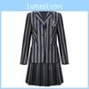 Halloween Wednesday Addams Rollenspiel Erwachsenen Schuluniform Kostüm Set Für Mädchen Und Frauen
