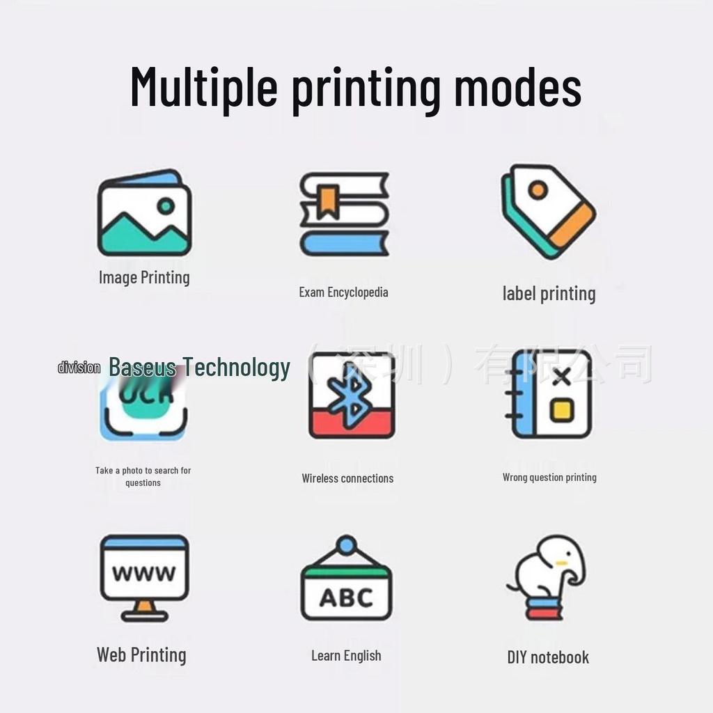 C15 Tragbarer Mini-Etiketten- & Foto-Thermodrucker für Studenten