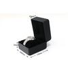 NEW Black Single Watch Gift Box with Pillow PU Leather Wristwatch Display Case Organizer for Men Clamshell PU Leather Watch Case