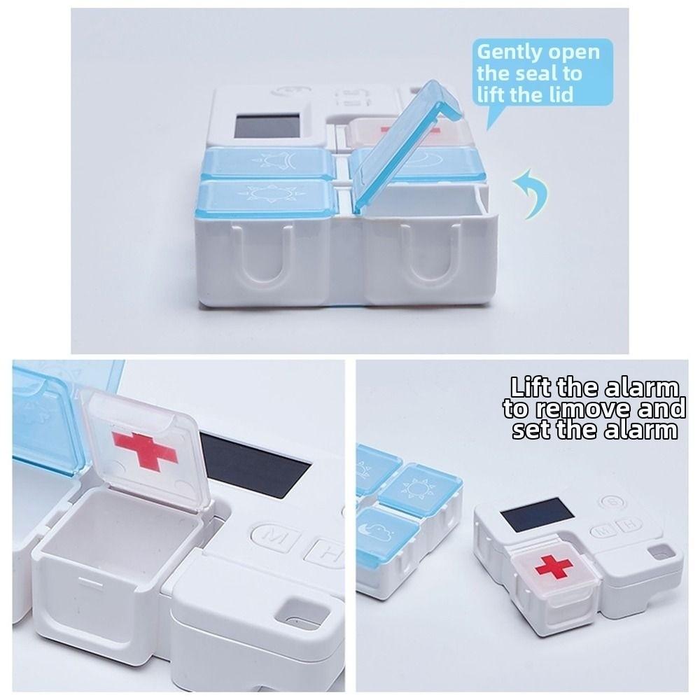 Alarm Timer Pill Storage Box Smart Reminder Medicine Box New Weekly Pill Organizer  Daily